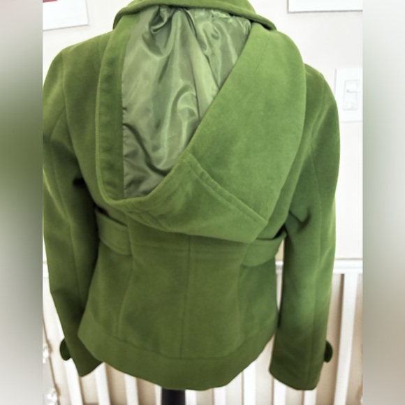 Tulle Olive Utility Jacket with Button Accents - Picture 10 of 15